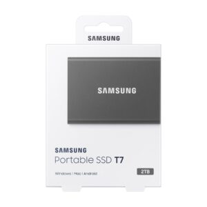 Samsung Portable SSD T7 2 To USB Type-C 3.2 Gen 2 (3.1 Gen 2) Gris