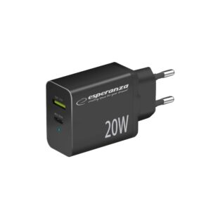 Esperanza EZC105K chargeur secteur 20W Noir