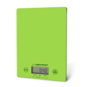 Esperanza EKS002G escabeaux de cuisine Balance de ménage électronique Vert, Jaune Comptoir Rectangle