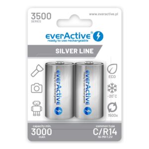 Akumulatorki everActive R14/C Ni-MH 3500 mAh prêt à l'emploi