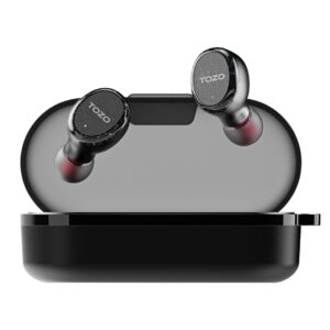 TOZO T10S Casque Bluetooth sans fil True Wireless Stereo (TWS) à écouteurs intra-auriculaires USB Type-C Noir