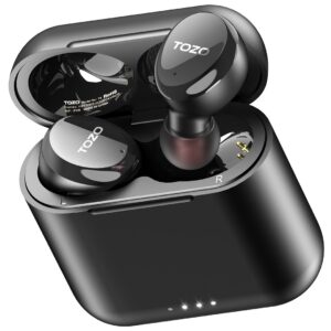 TOZO T6S Casque True Wireless Stereo (TWS) Ecouteurs USB Type-C Bluetooth Noir
