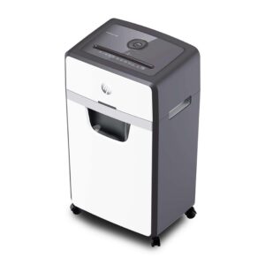 Destructeur de documents HP ONESHRED 16MC, micro-coupe, P-5, 16 cartes, 30l, gris clair
