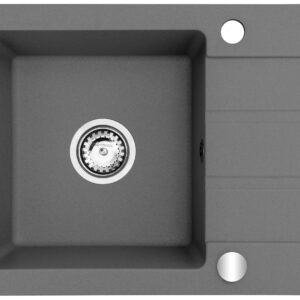 Evier monocuve avec égouttoir Maidsinks Promo 62x44 1B 1D