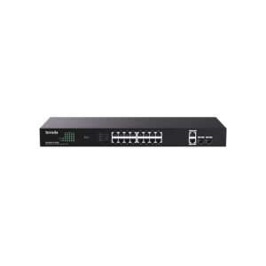 Tenda TEG1120P-16-250W commutateur réseau Non-géré Gigabit Ethernet (10/100/1000) Connexion Ethernet, supportant l'alimentation via ce port (PoE)