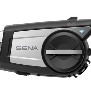 SENA 50C 50C-01 interphone pour moto Caméra 4K Bluetooth 5.0 8000 m 1 pièces. Noir, Argent