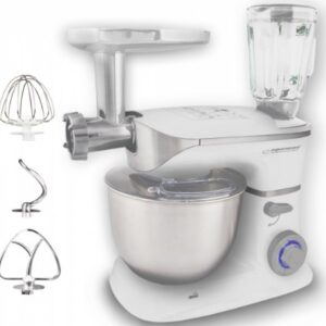 Esperanza EKM025 robot de cuisine 1000 W 5 L Acier inoxydable, Blanc