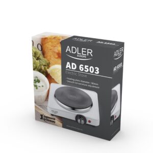 Adler AD 6503 plaque Blanc Comptoir Plaque scellée 1 zone(s)