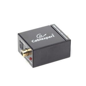 Gembird DSC-OPT-RCA-001 convertisseur audio Noir