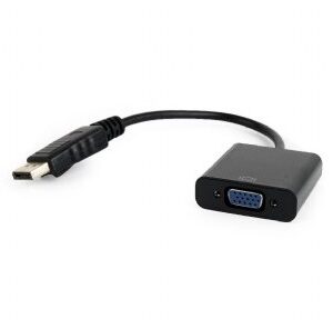 Gembird A-DPM-VGAF-02 câble vidéo et adaptateur 0,15 m VGA (D-Sub) DisplayPort Noir