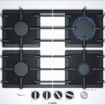 Bosch Serie 6 Gas cooktop PPP6A2M90 4 fields white color Blanc Intégré (placement) 60 cm Gaz 4 zone(s)