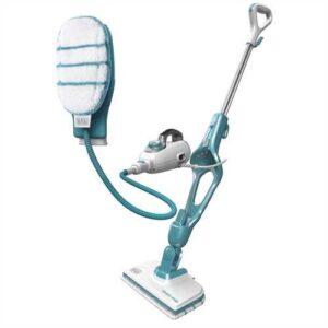 Black & Decker 9IN1 Steam-mop Nettoyeur vapeur balai 0,5 L Turquoise, Blanc 1300 W