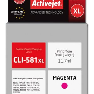 Activejet Encre ACC-581MNX (remplacement CLI-581M XL ; Supreme ; 11,70 ml ; rouge)